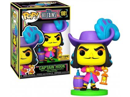 Merch Funko Pop! 1081 Disney Villains Captain Hook Blacklight