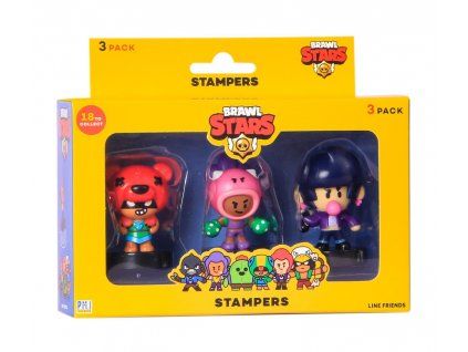 Merch Figurky s razítky Brawl Stars Stampers 3 Pack