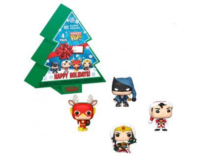 Merch Funko DC Comics Happy Holidays Tree 4pack Nov