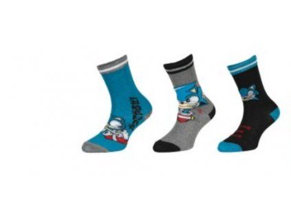 Merch Ponožky Sonic 3pack Time Ring pack A vel 27 30