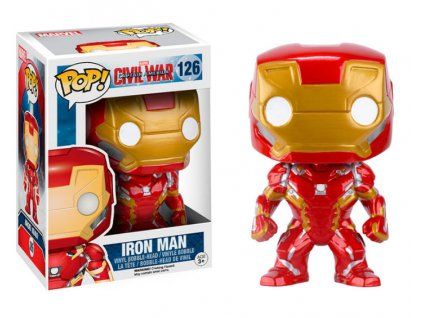 Merch Funko Pop! 126 Marvel Civil War Captain America Iron Man