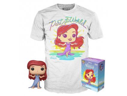 Merch Funko Set figurka a tričko The Little Mermaid Ariel vel. S