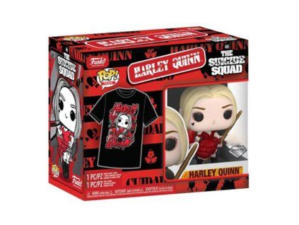Funko Set DC The Suicide Squad Harley Quinn a tričko vel. L Diamond Collection