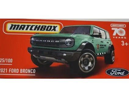 Matchbox 2021 Ford Bronco Green Box