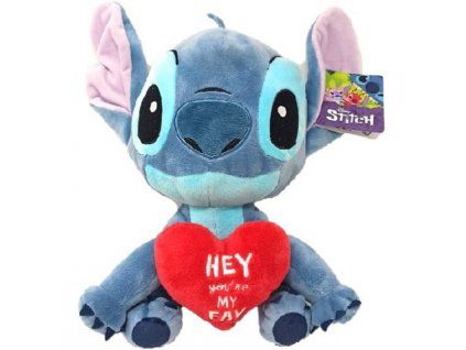 Plyšová hračka Lilo a Stitch Stitch se srdcem 30cm