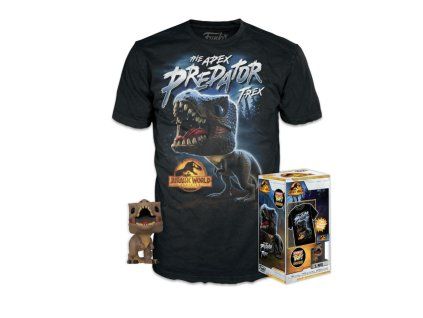 Funko set Jurassic World minifigurka T Rex a dětské tričko vel. L 10 11 let