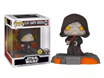 Funko Pop! 519 Star Wars Red Saber Series Volume 1 Darth Sidious Glows in the Dark