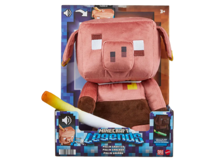 Plyšová hračka Minecraft prasátko hrající 29 cm Nov