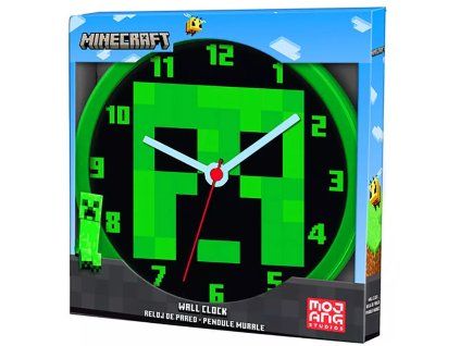 Nástěnné hodiny Minecraft 25cm