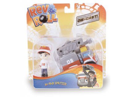 Auto s figurkou Rev a Roll Bo a Spritzer