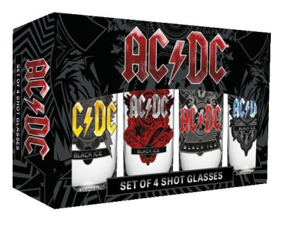 Sada panáků ACDC 4ks Nové