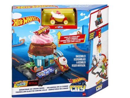 Hot Wheels City Downtown Ice Cream Swirl