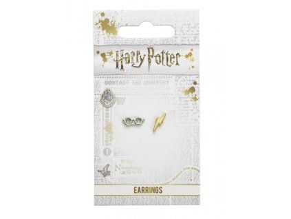 Náušnice Harry Potter Brýle a Blesk