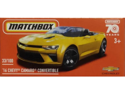Matchbox 16 Chevy Camaro Convertble