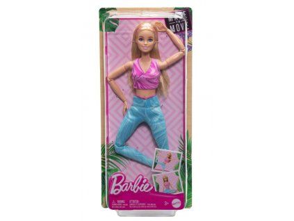 Barbie v pohybu v modrých legínách
