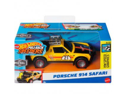 Hot Wheels PullBack Speeders Porsche 914 Safari