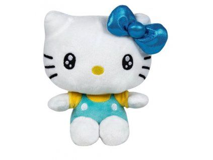 Plyšová hračka Hello Kitty 50.výročí tyrkysová 22cm