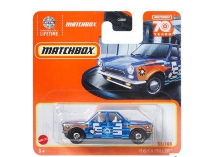 Matchbox Push n Puller modrý