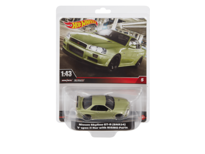 Hot Wheels Premium Real Readers Nissan Skyline GTR V Spec Ii With Nismo Parts