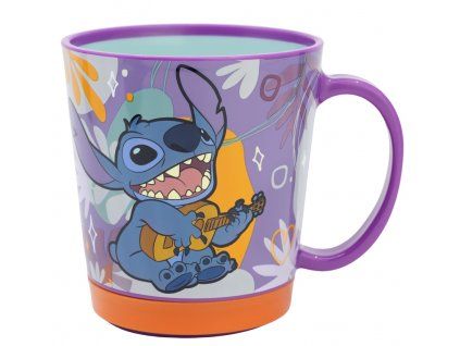 Protiskluzový hrnek Stitch Aloha 410ml
