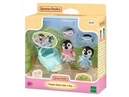 Sylvanian Families Baby tučňáci dvojčata s autíčkem