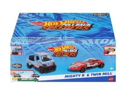 Hot Wheels PullBack Speeders Mighty K a Twin Mill