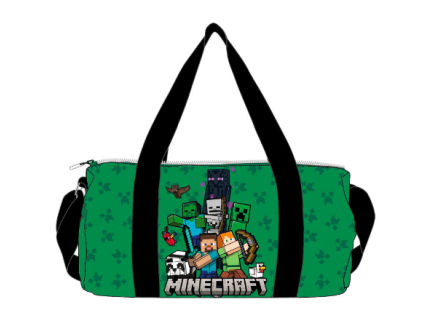 Sportovní taška Minecraft zelená 38cm