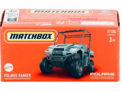 Matchbox Polaris Ranger šedý