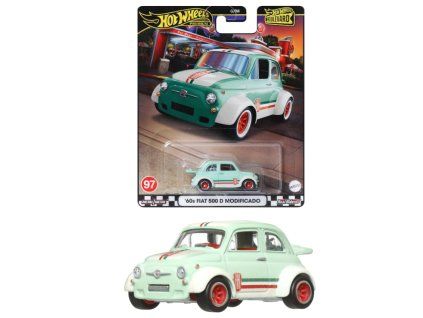 Hot Wheels Premium Boulevard 60s Fiat 500 D Modoficado