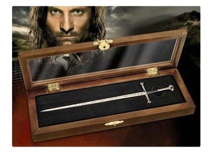 Nůž na dopisy Pán prstenů Aragornův meč Anduril