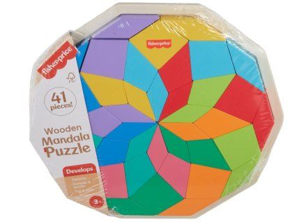 FisherPrice Dřevěné puzzle Mandala