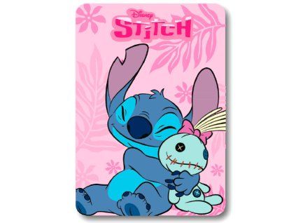 Flísová deka Stitch a Scrump