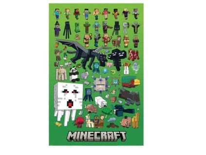 Plakát Minecraft Characters 61x92cm