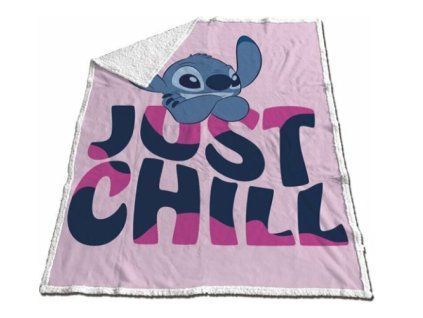 Hřejivá deka Disney 120x150cm Stitch Just Chill