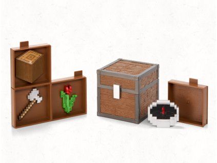 Figurka Minecraft Loot Chest Forest 10cm