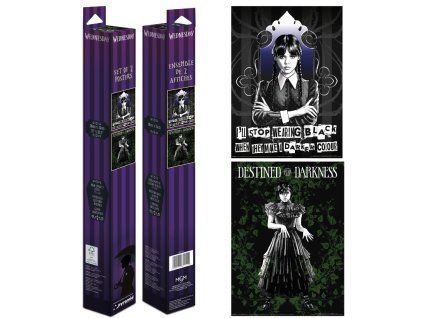 Set plakátů Wednesday Addams 2ks