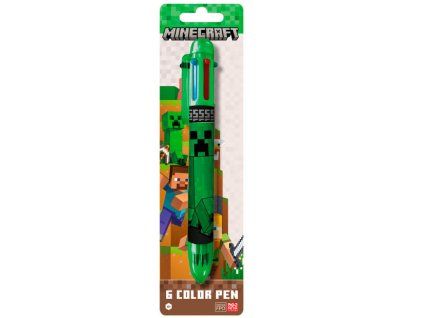 Vícebarevná propiska Minecraft 6 barev