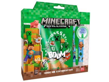 Deník Minecraft Creeper s kouzelným perem