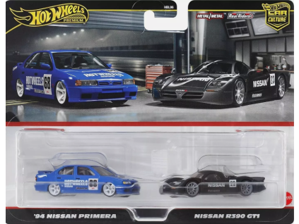 Hot Wheels Premium Car Culture 94 Nissan Primera a Nissan R390 GT1