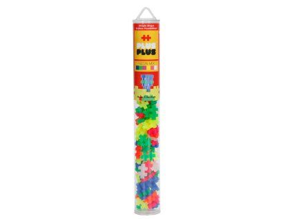 Stavebnice Plus Plus tuba Neon Mix 100ks