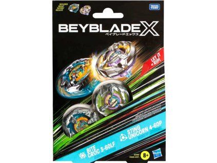 Beyblade X Bite Croc 3 60LF and Sting Unicorn