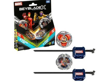 Beyblade X Dual Pack Iron Man 4 80B and Thanos 4 60P