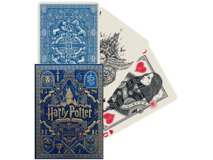 Hrací karty Harry Potter modré Havraspár