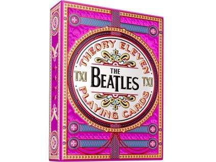Herní karty The Beatles růžové