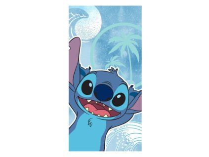 Plážová osuška Disney Stitch modrá 70x140cm