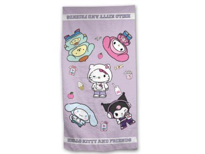 Osuška Hello Kitty a přátelé 90x170cm