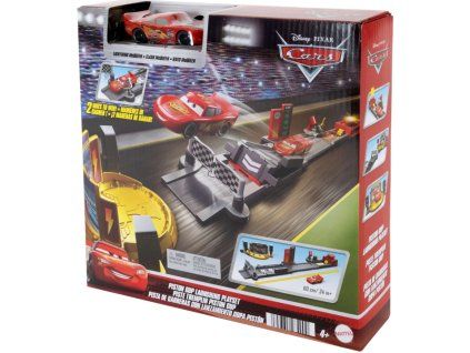 Hrací set Disney Cars Lightning Mcqueen Piston Cup Launching