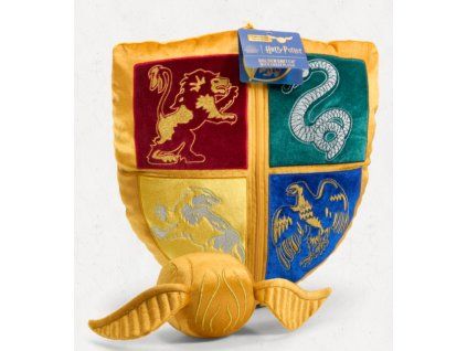 Plyšový erb Harry Potter Bradavice a Zlatonka