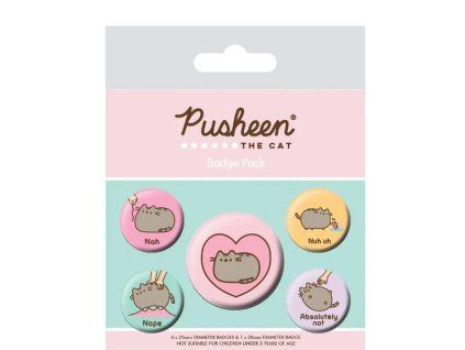 Set odznaků Pusheen 5ks
