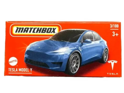 Matchbox Tesla Model Y modrá